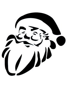 Santa Claus Stencil 22