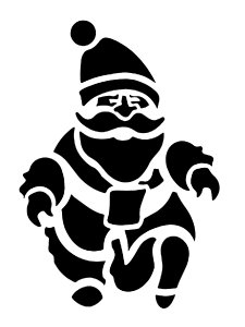 Santa Claus Stencil 23