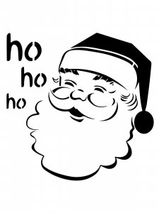 Santa Claus Stencil 5