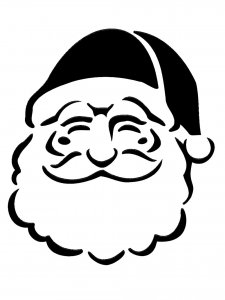 Santa Claus Stencil 8