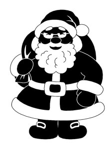 Santa Claus Stencil 9