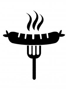 Sausages Stencil 1