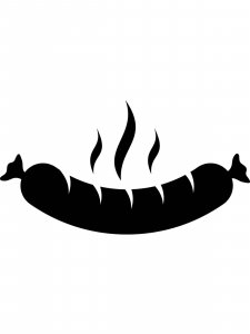 Sausages Stencil 2