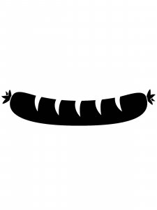 Sausages Stencil 3