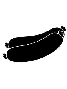 Sausages Stencil 4