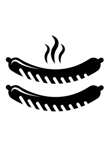 Sausages Stencil 7