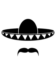 Sombrero Stencil 1