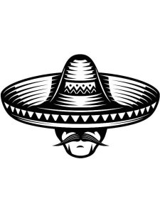 Sombrero Stencil 4