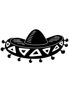 Sombrero Stencil 5