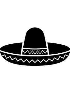 Sombrero Stencil 6
