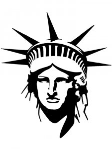 Statue of Liberty Stencil 1