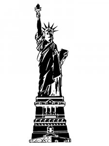 Statue of Liberty Stencil 11