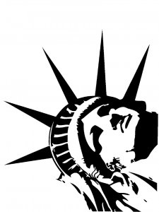 Statue of Liberty Stencil 12