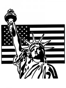 Statue of Liberty Stencil 17