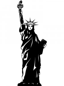 Statue of Liberty Stencil 18