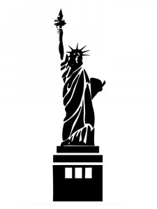 Statue of Liberty Stencil 2
