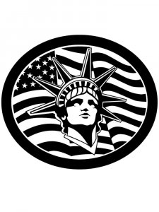 Statue of Liberty Stencil 4