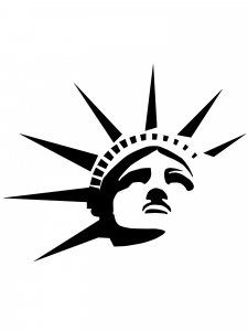 Statue of Liberty Stencil 7
