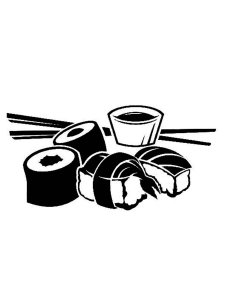 Sushi Stencil 7
