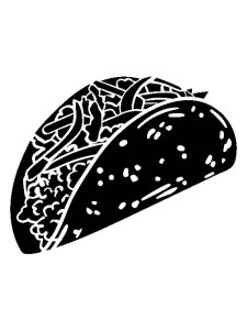 Taco Stencil 2