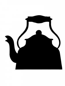 Teapot Stencil 16
