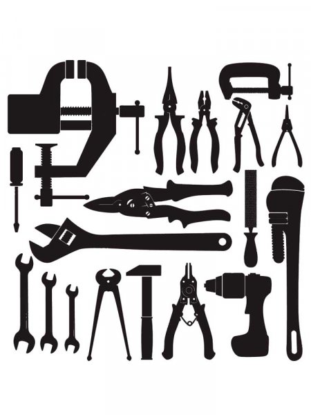 Free printable Tools stencils and templates