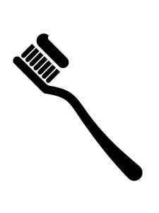 Toothbrush Stencil 7