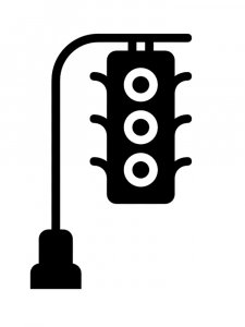 Traffic light Stencil 10