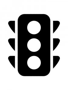 Traffic light Stencil 3