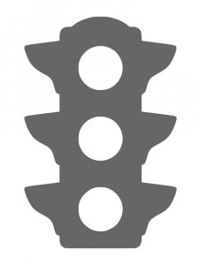 Traffic light Stencil 4