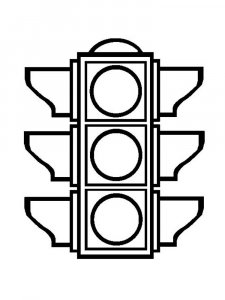 Traffic light Stencil 6