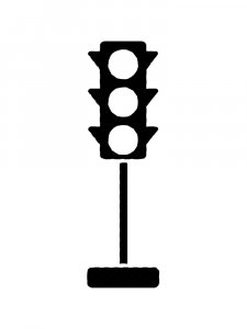 Traffic light Stencil 7