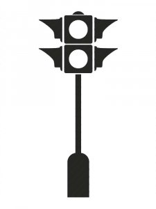 Traffic light Stencil 8