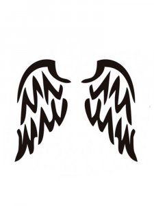Wings Stencil 4