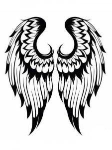 Wings Stencil 7