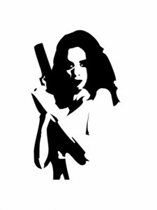 Woman Stencil 13