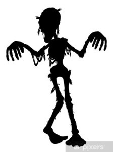 Zombie silhouette.