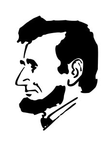 Abraham Lincoln Stencil 1