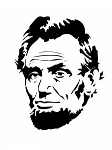 Abraham Lincoln Stencil 2