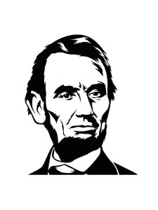 Abraham Lincoln Stencil 3