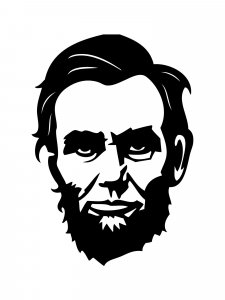 Abraham Lincoln Stencil 6