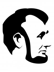 Abraham Lincoln Stencil 7