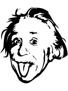 Albert Einstein Stencil 1
