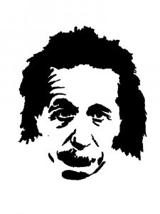 Albert Einstein Stencil 4