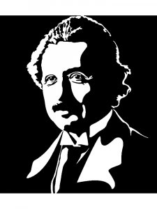 Albert Einstein Stencil 5