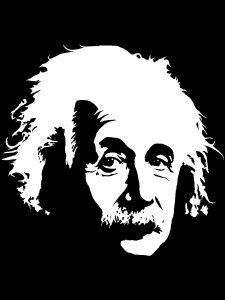 Albert Einstein Stencil 6