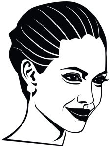 Angelina Jolie Stencil 1