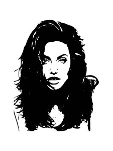 Angelina Jolie Stencil 2