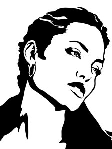 Angelina Jolie Stencil 5