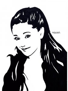 Ariana Grande Stencil 3